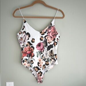 Floral and Leopard Print Kids One Piece